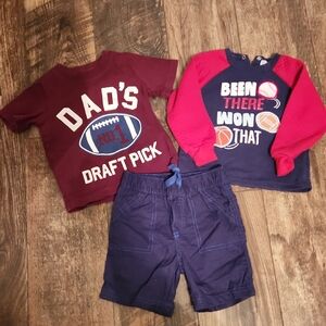 💚Baby Boys Clothes Size 12, 18 And 24 Months, 3 Items